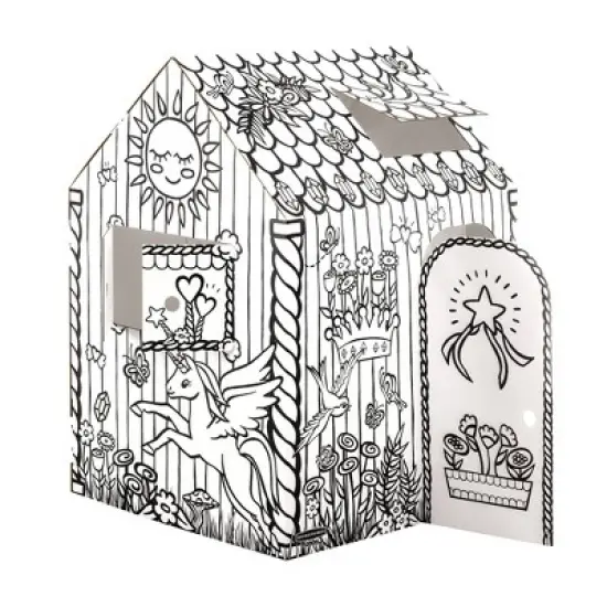 Bankers Box at Play Unicorn Cardboard Playhouse - Fellowes image {1}