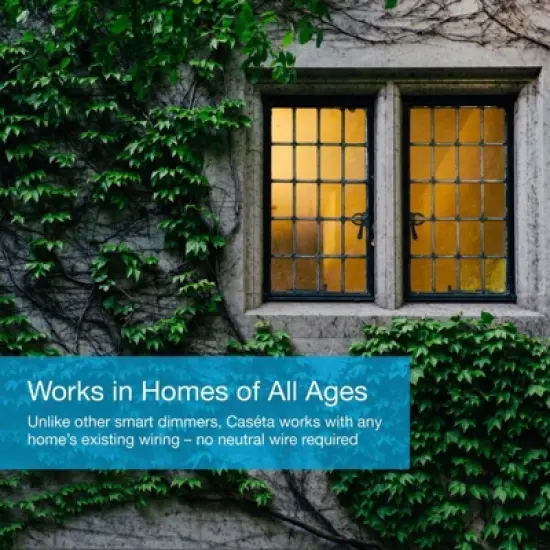 Lutron Cas&eacute;ta Deluxe Smart Dimmer Switch (2 Count) Kit with Cas&eacute;ta Smart Hub P-BDG-PKG2W , White image {7}