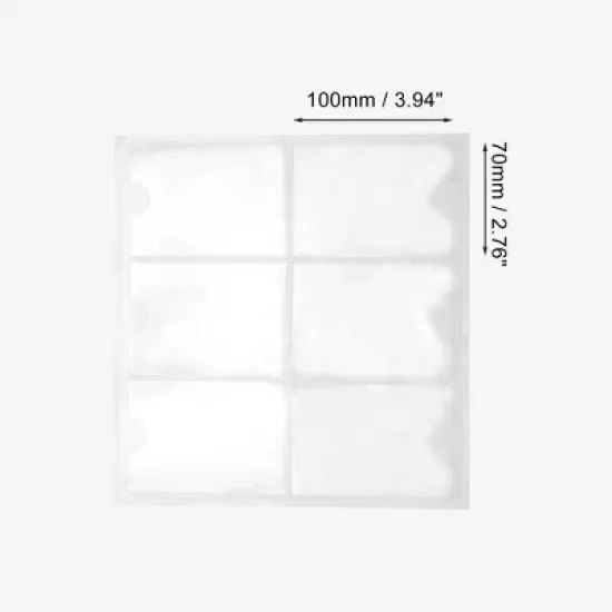 Vertical Label Holder 3.94"x2.76" Clear 30 Pcs image {1}