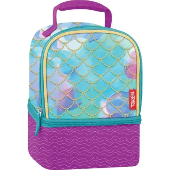 Thermos Kid's LDPE Dual Compartment Lunch Box - Mermaid image {1}