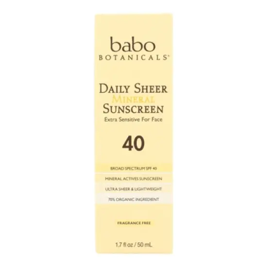 Babo Botanicals Daily Sheer Mineral Sunscreen SPF 40 - 1.7 fz image {5}