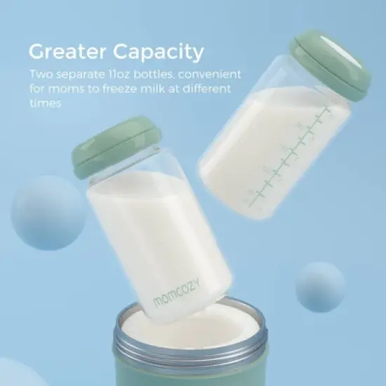 Momcozy Portable Breast Milk Cooler - Green image {6}