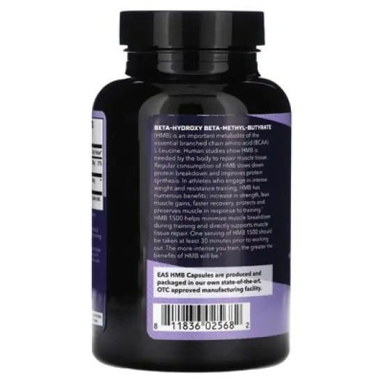 EAS HMB, 120 Capsules (750 mg per Capsule) image {2}