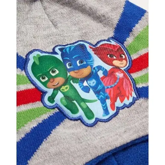 PJ Masks Toddler Boys Winter Hat - 2 Pack Superhero Pom Pom Beanie image {3}