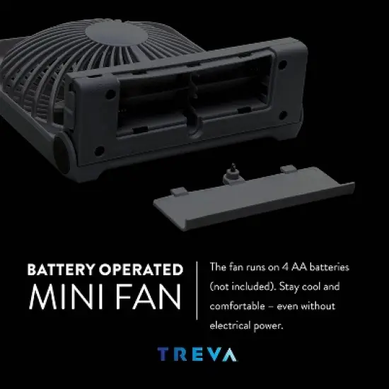 TREVA 5in USB Battery Powered Desk Fan image {3}