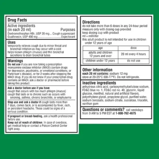 Robitussin Cough + Congestion DM Max Syrup - Dextromethorphan - 8 fl oz image {8}