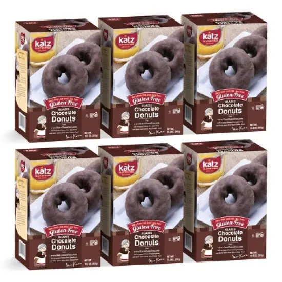 Katz Gluten Free Glazed Chocolate Donuts - 6 Pack image {3}
