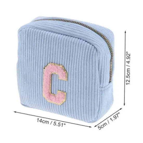 Unique Bargains Letter C Pattern Makeup Bag 1 Pc image {1}
