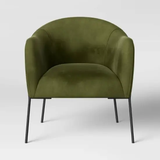 Gladden Rounded Back Anywhere Chair Dark Green - Threshold&trade; image {2}