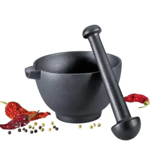Zassenhaus "XL" Mortar & Pestle, cast iron, 3.75"H image {4}