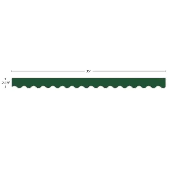 Teacher Created Resources&reg; Pine Green Scalloped Border Trim, 35 Feet Per Pack, 6 Packs image {2}