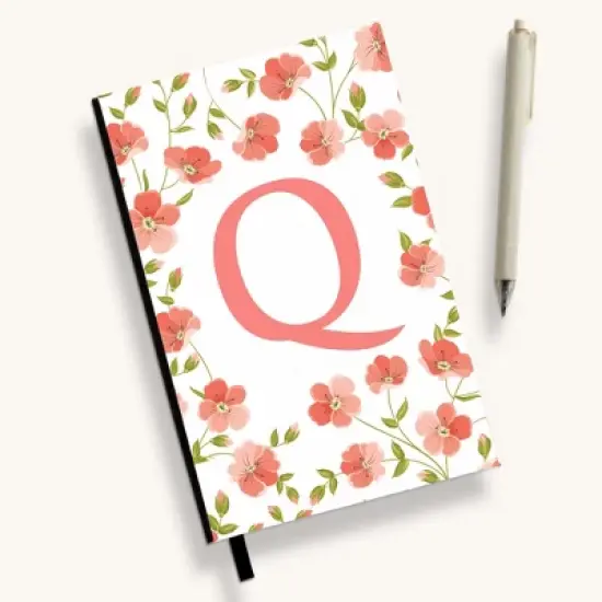 Personalization Mall Flowery Initial Personalized Journal image {17}