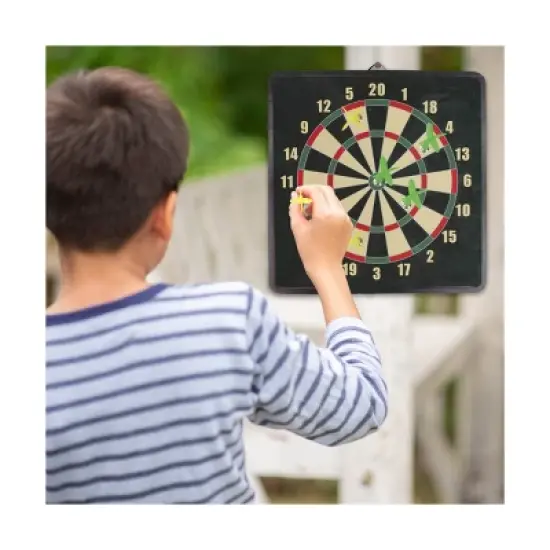 AreYouGame.com 2-in-1 Reversible Magnetic Dartboard Board Game: Educational Focus on Gross & Fine Motor Skills, Action Game for 1+ Players image {3}