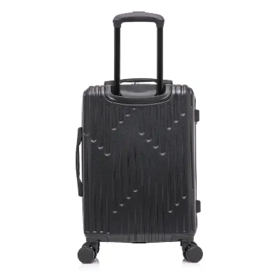 InUSA Drip Lightweight Hardside Carry On Spinner Suitcase - Black image {4}
