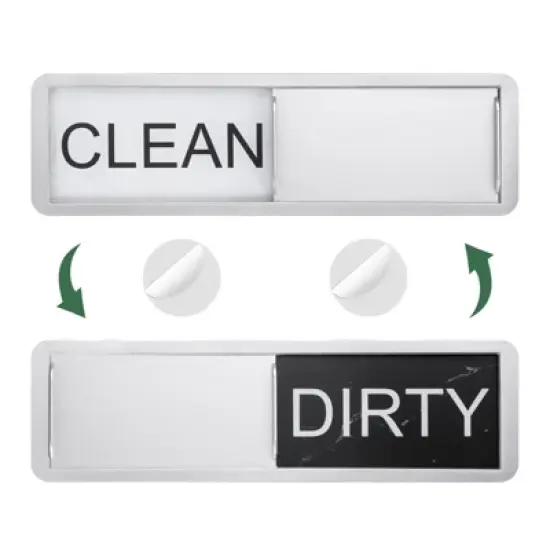 Unique Bargains Clean Dirty Sign Kitchen Non-Scratch Dishwasher Magnets image {11}