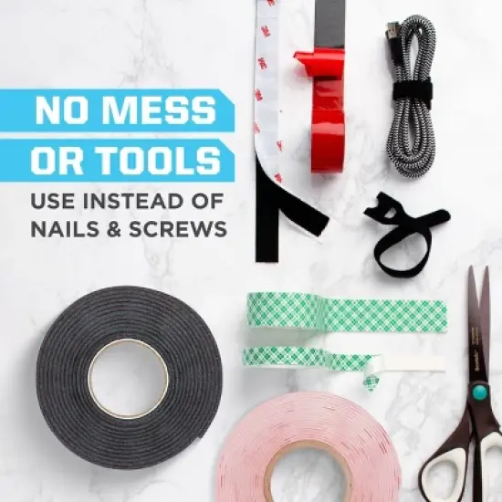 Scotch Mount Double-Sided Mounting Tape Clear 1" x 60": Heavy Duty Wall Tape, Double Stick for Art & Office image {4}