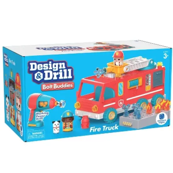 Educational Insights Design & Drill Bolt Buddies Fire Truck image {4}