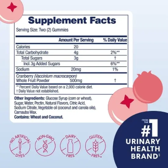 AZO Urinary Tract Health Gummies - Cranberry image {4}