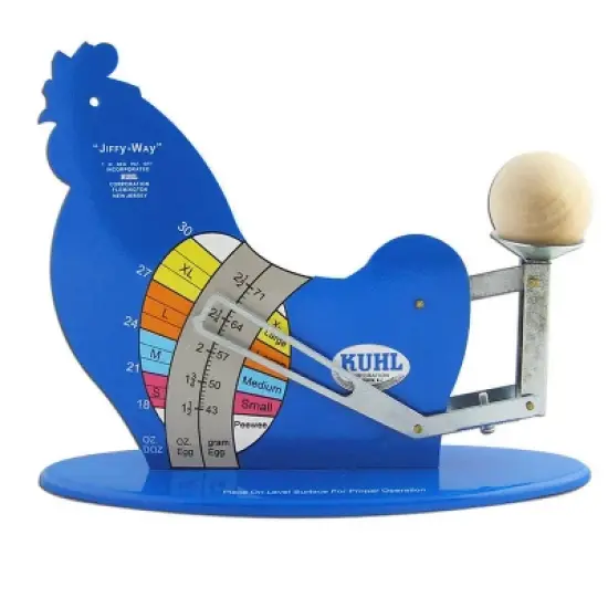 Kuhl JIFFY-III-12 Jiffy Way Gravity Poultry Egg Grading Scale Ounce and Gram image {4}