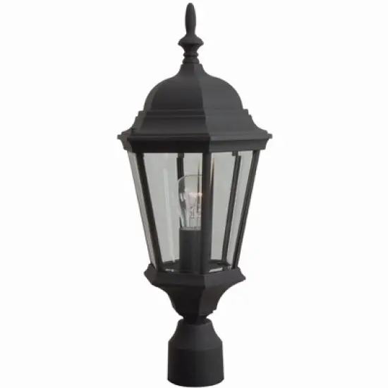 Craftmade Lighting CAST ALUMINUM 1 - Light Post Light in  Textured Black image {1}