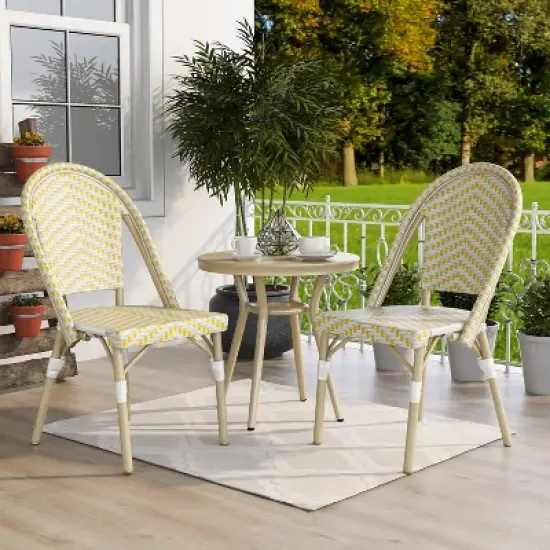 3pc Arna Patio Chair Set With Side Table - miBasics image {12}