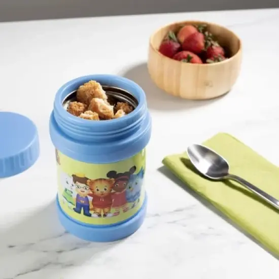 Daniel Tiger Stainless Steel 13oz Insulated Lunch Jar for Kids, Leak-Proof Keeps Liquids Hot or Cold for Hours- Fits Inside Lunchboxes & Bags image {1}