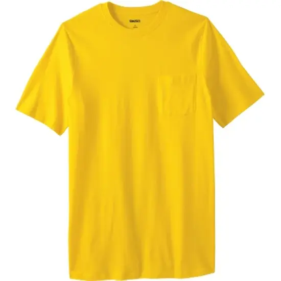 KingSize Men's Big & Tall Shrink-Less&trade; Lightweight Longer-Length Crewneck Pocket T-Shirt image {25}