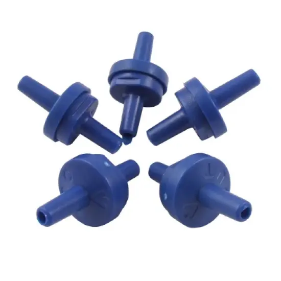 Unique Bargains Plastic Air Pump Outlet Check Valves for Fish Tank Blue 5 Pcs image {3}