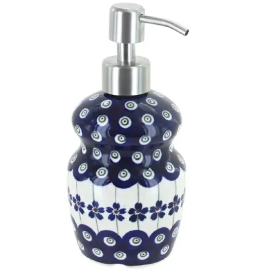 Blue Rose Polish Pottery 2018 Zaklady Soap Dispenser image {4}