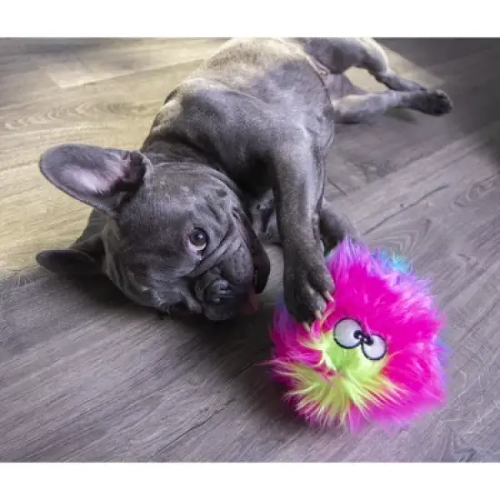 goDog Furballz Squeaker Plush Pet Toy for Dogs & Puppies, Soft & Durable, Tough & Chew Resistant, Reinforced Seams image {2}