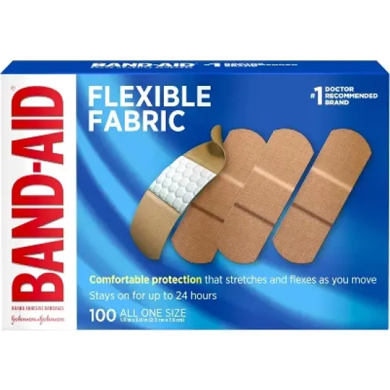 Band Aid - Flexible Fabric, Regular Size, 100 Ct image {8}