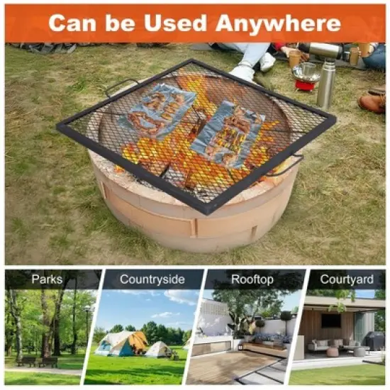 Acekool Campfire Grill Grate with Handle image {7}