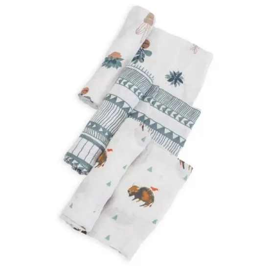 Little Unicorn Cotton Muslin Swaddle Blanket - 3pk image {18}