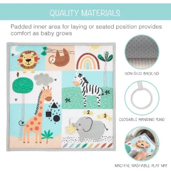 The Peanutshell Safari 123, 7-in-1 Activity Gym & Play Mat for Baby image {4}