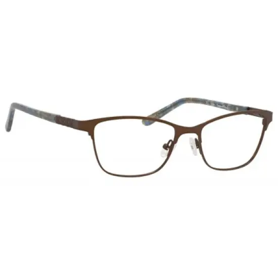 Ernest Hemingway H4822 Womens Rectangular Frame Eyeglasses in Brown 52 mm image {1}