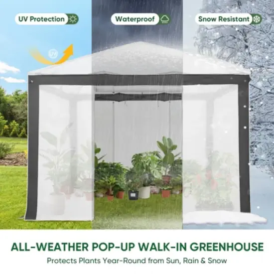 EAGLE PEAK 10x10 Portable Walk in Greenhouse image {5}