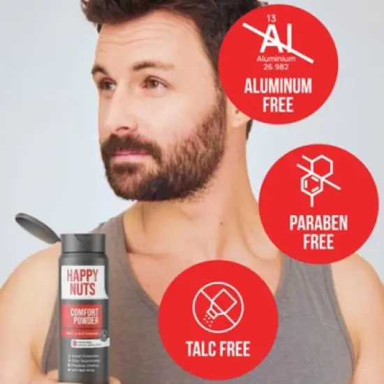 Happy Nuts Comfort Powder Deodorant - Original - 4oz image {4}