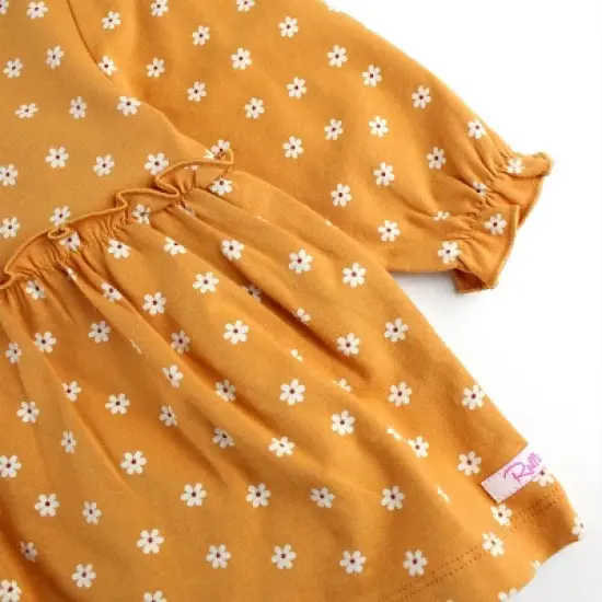 RuffleButts Infant Girls Long Sleeve Skirted Romper image {6}