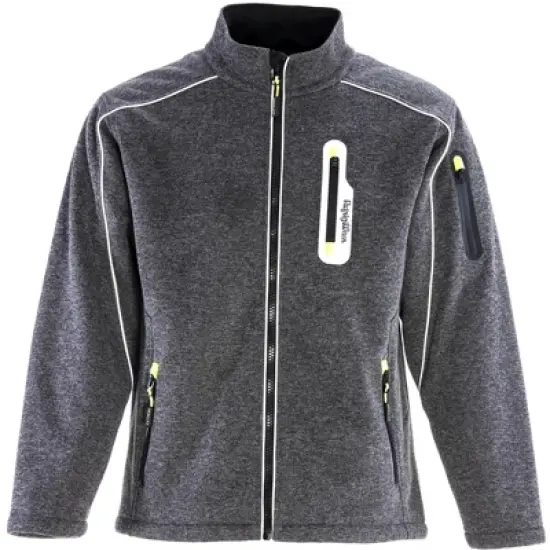 RefrigiWear Mens Warm Fleece Lined Extreme Sweater Jacket with Reflective Piping image {6}