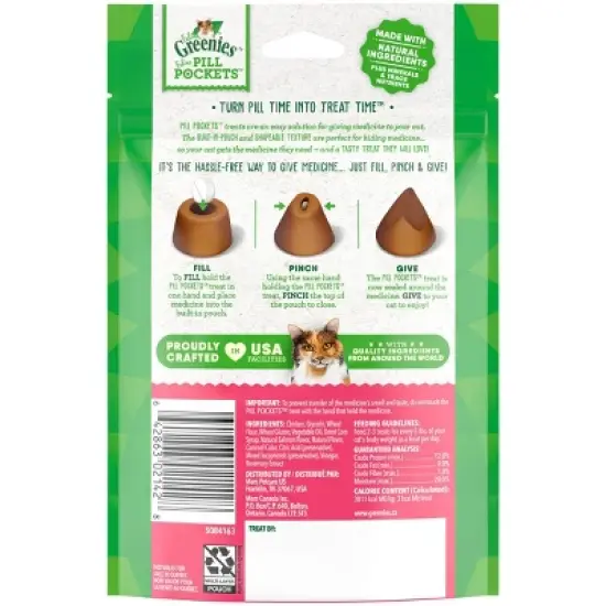 Greenies Feline Pill Pockets Salmon Cat Treats image {1}