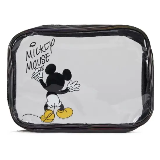 Mickey Mouse 3 Piece Cosmetic Case Set - Black image {3}