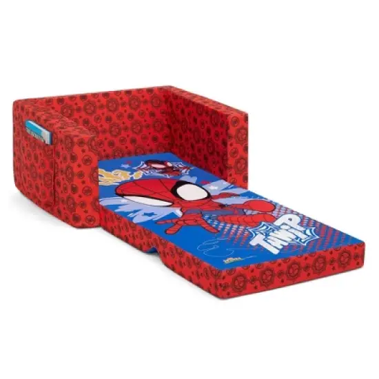 Delta Children Marvel Spidey and His Amazing Friends Kids' 2-in-1 Convertible Cozee Flip-Out Chair image {4}