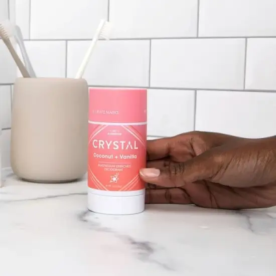 Crystal Magnesium Enriched Solid Deodorant Coconut + Vanilla - 2.5oz image {2}