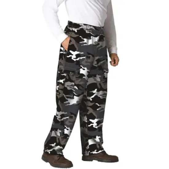 KingSize Men's Big & Tall Thermal Waffle-Lined Cargo Pants image {7}