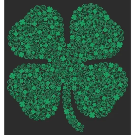 Women's Marvel St. Patrick's Day Hero Icon Clover T-Shirt image {1}