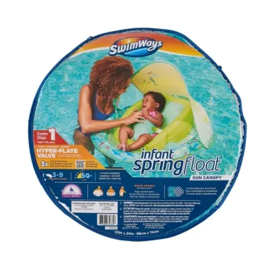 Swimways Infant Baby Spring Float - Green image {1}