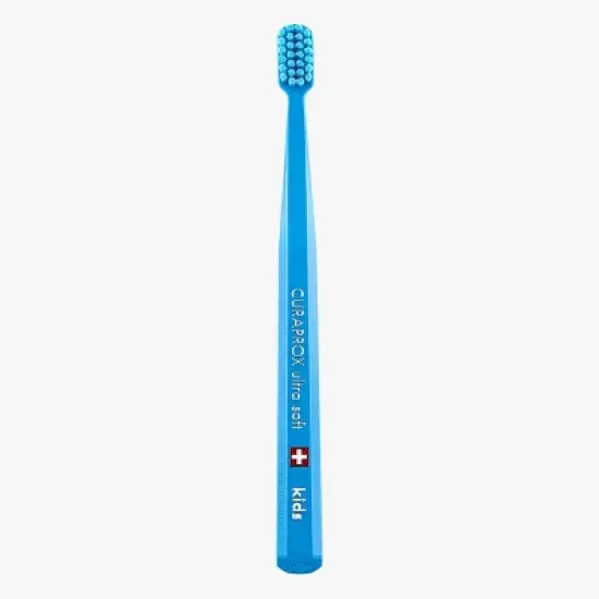 Curaprox Kids Toothbrush, Ultra Soft for Ages 4&ndash;12 with Small Head and Gentle Cleaning Power image {1}