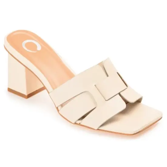 Journee Collection Womens Renatta Tru Comfort Foam Open Square Toe Block Heel Sandals image {13}