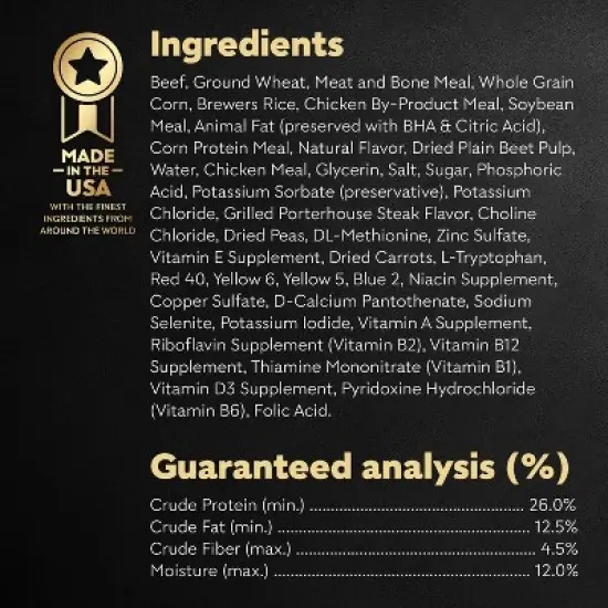 Cesar Carrot, Pea, Steak, Vegetable, Beef and Red Meat Flavor Small Breed Dry Dog Food - 5lbs image {2}