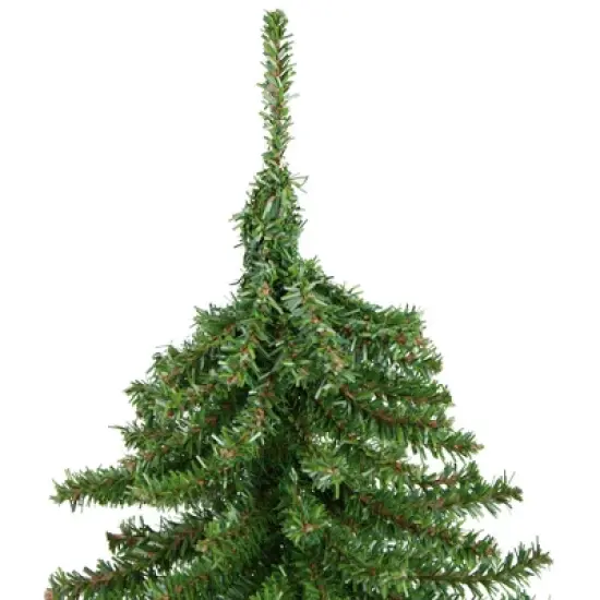 Northlight 1.5 FT Potted Downswept Mini Village Pine Medium Artificial Christmas Tree, Unlit image {3}